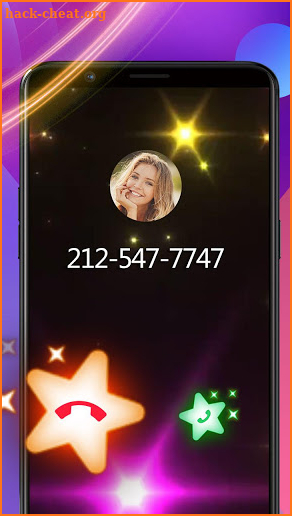 Flashing Stars Caller Screen screenshot