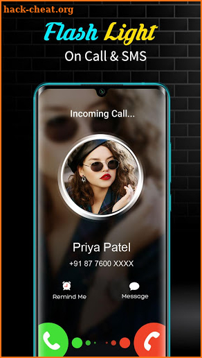 Flashlight on Call and SMS- Flash Alert screenshot