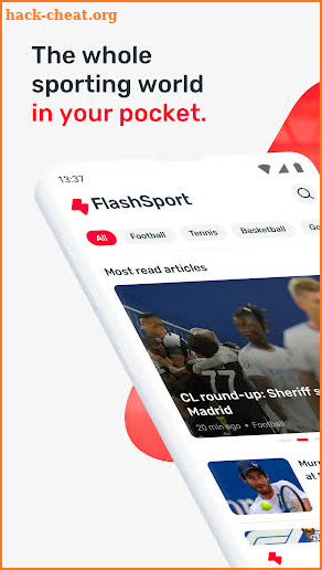 FlashSport - sports news screenshot