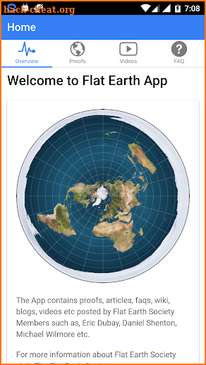 Flat Earth App screenshot