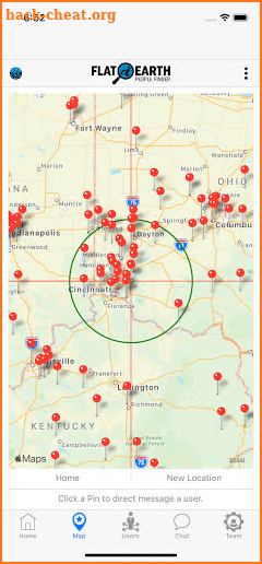 Flat Earth People Finder screenshot