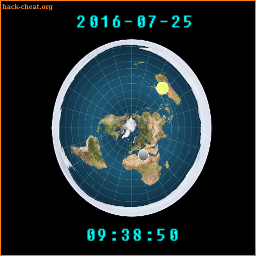 Flat Earth Sun/Moon Clock screenshot