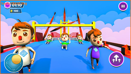 Flat Guys On The Floor: Fun Fall Race 3d Game 2020 screenshot