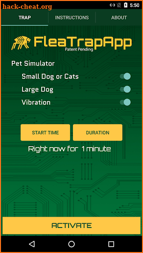 Flea Trap App screenshot