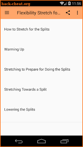 Flexibility Stretch for Splits screenshot