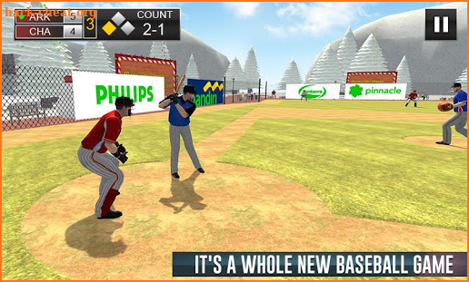 Flick Hit Home Run - baseball hitting games screenshot