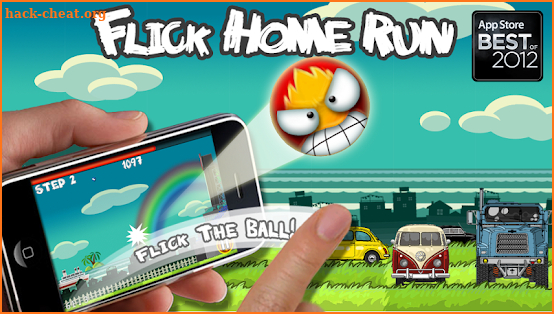 Flick Home Run! baseball game screenshot