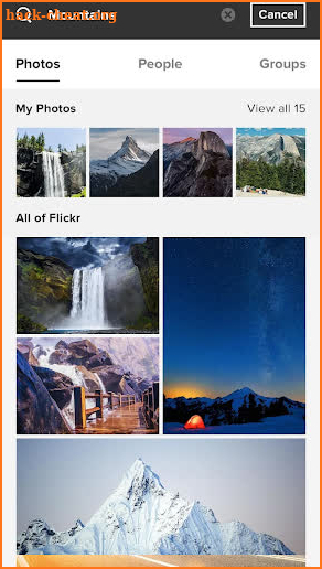 Flickr screenshot