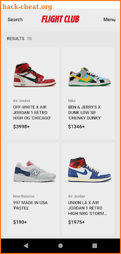 Flight Club: Sneakers. Here. screenshot