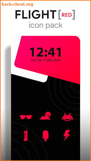 Flight Red - Icon Pack screenshot