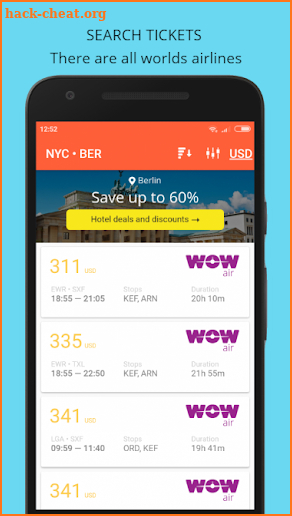 Flight Search - Free Price Aggregator App screenshot