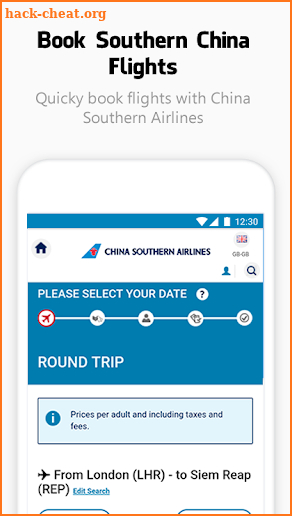 Flights China Southern Airlines screenshot