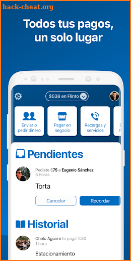 Flinto - Todos tus pagos screenshot