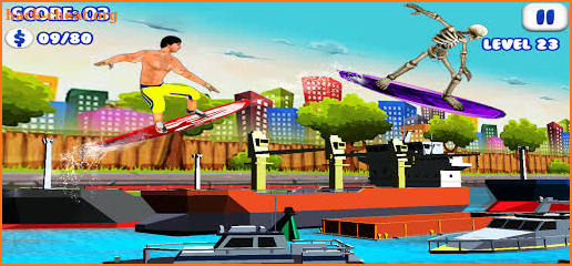 Flip Surfing : Diving Stunt Master Race screenshot