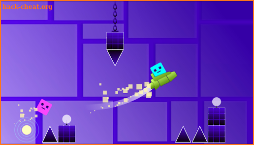 Flippy Geometry on Dangerous Passager screenshot