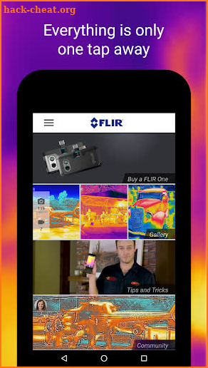 FLIR ONE screenshot