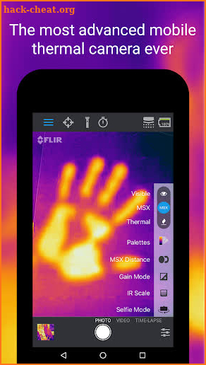 FLIR ONE screenshot