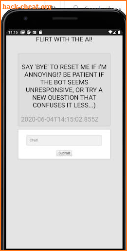 Flirting AI Bot screenshot