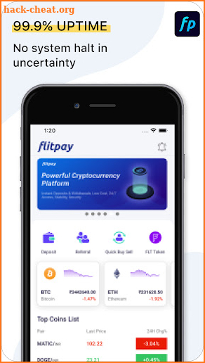 Flitpay: Crypto Trading App screenshot