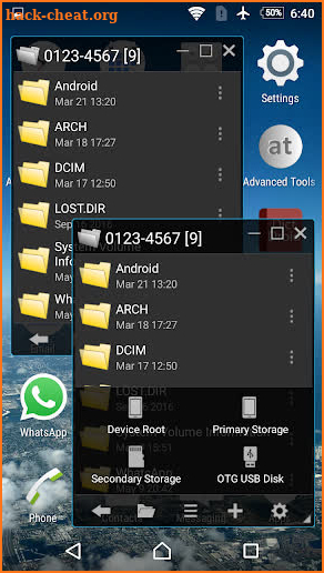 Floating File Manager screenshot