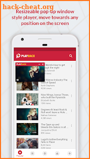 Floating Popup Player for Youtube : Playback screenshot