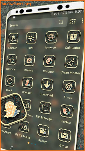 Floral Art Launcher Theme screenshot