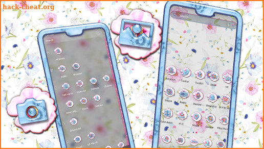 Floral Flowers Theme screenshot