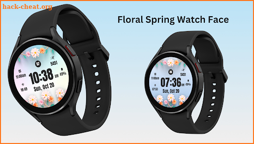 Floral Spring Watch Face screenshot