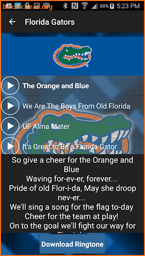 Florida Gators Ringtones 2017 screenshot