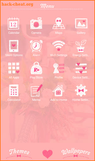 Flower Bicycle Theme +HOME screenshot