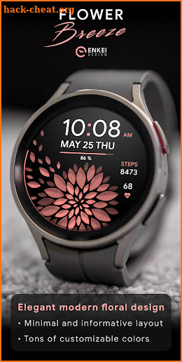 Flower Breeze - watch face screenshot