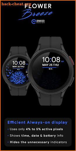 Flower Breeze - watch face screenshot