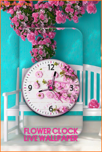 Flower Clock Live Wallpaper screenshot