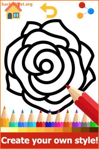 Flower Coloring Pages: Flower Pictures to Color screenshot