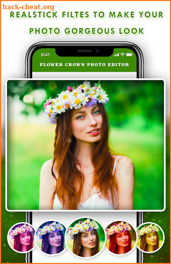 Flower Crown Photo Editor screenshot