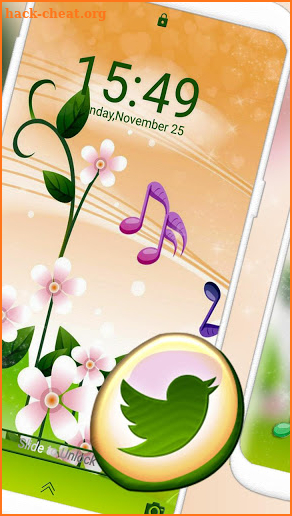 Flower Green Launcher Theme screenshot