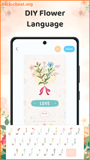 Flower Language Bloom Keyboard screenshot