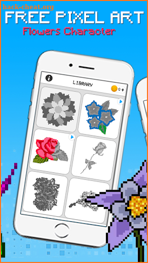 Flower Pixel Art - Coloring By Number screenshot