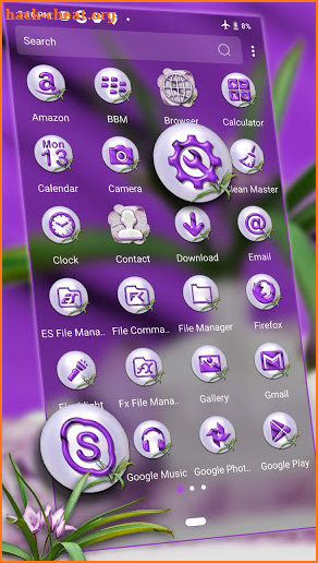 Flower Pot Violet Theme screenshot