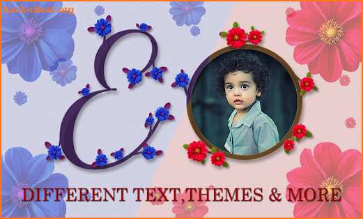 Flower Text Photo Frames screenshot