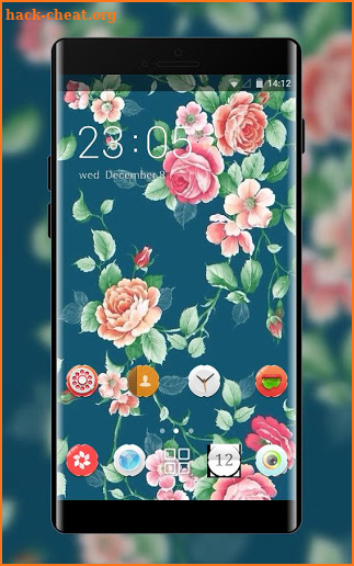 Flower theme for rose screenshot