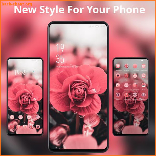 Flower theme | elegant beautiful flowers with dew screenshot