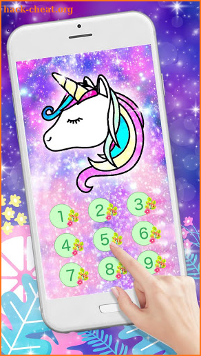 Flower Unicorn Galaxy 3D Live Lock Screen Theme screenshot