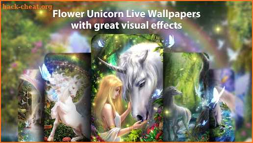 Flower Unicorn Live Wallpaper & Launcher Themes screenshot