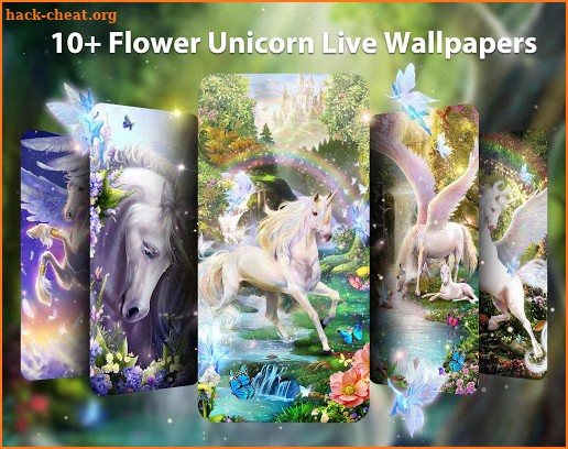 Flower Unicorn Live Wallpaper & Launcher Themes screenshot