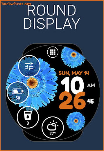 Flower Watch Face by HuskyDEV screenshot