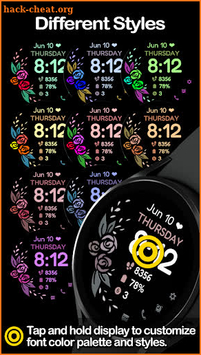 Flower Watchface screenshot