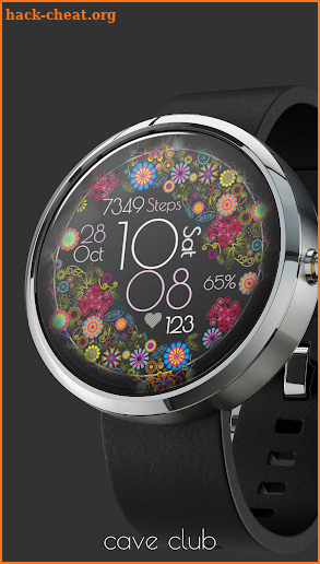 Flowers Elegant Watch Face screenshot