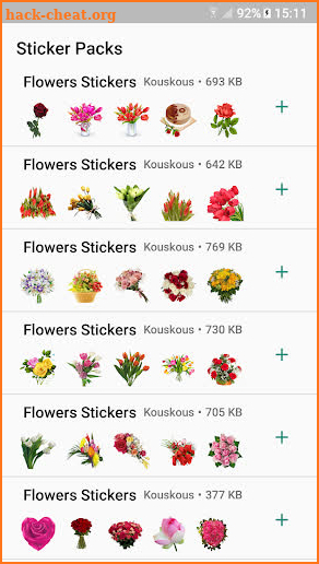 Flowers Sticker Packs for WhatsApp - WAStickerApps screenshot