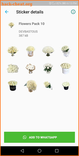 Flowers Stickers (WAStickerApps) screenshot